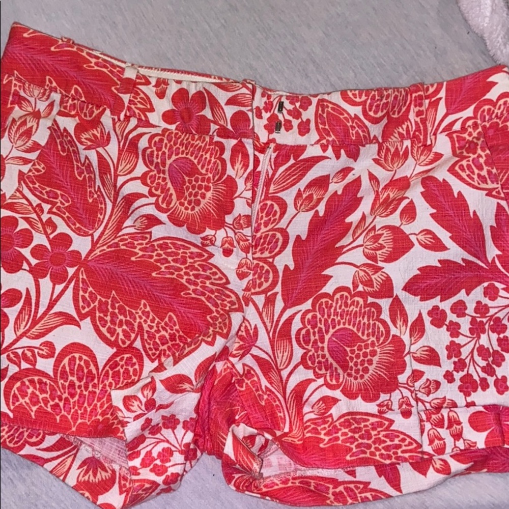 Floral jcrew chino shorts